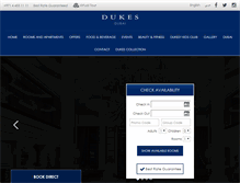 Tablet Screenshot of dukesdubai.com